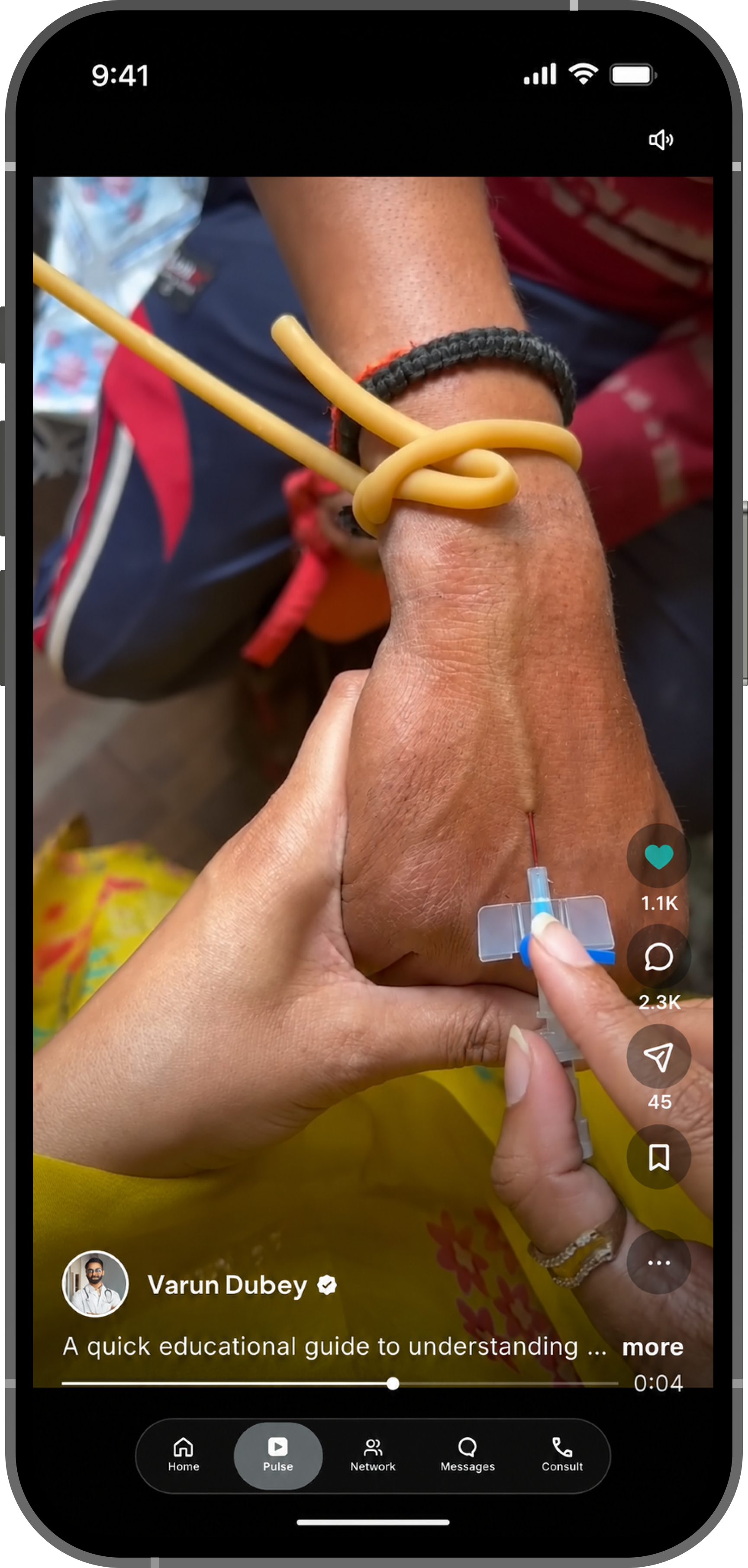 A doctor reviewing brain scans